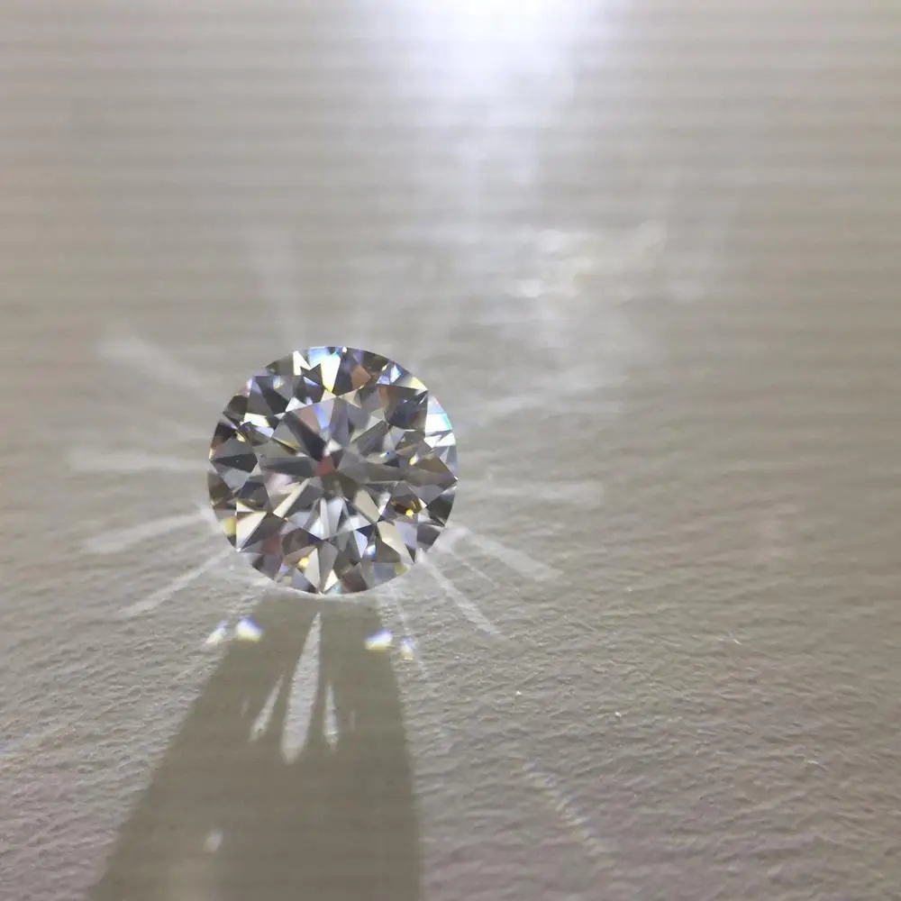 5 мм россыпью Moissanite 0 карат D цветные сердечки и стрелы круглые бриллиантовые