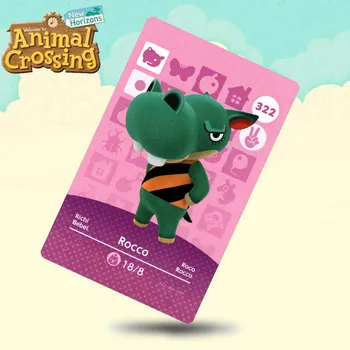 

322 Rocco Animal Crossing Card Amiibo Cards Work for Switch NS 3DS Games