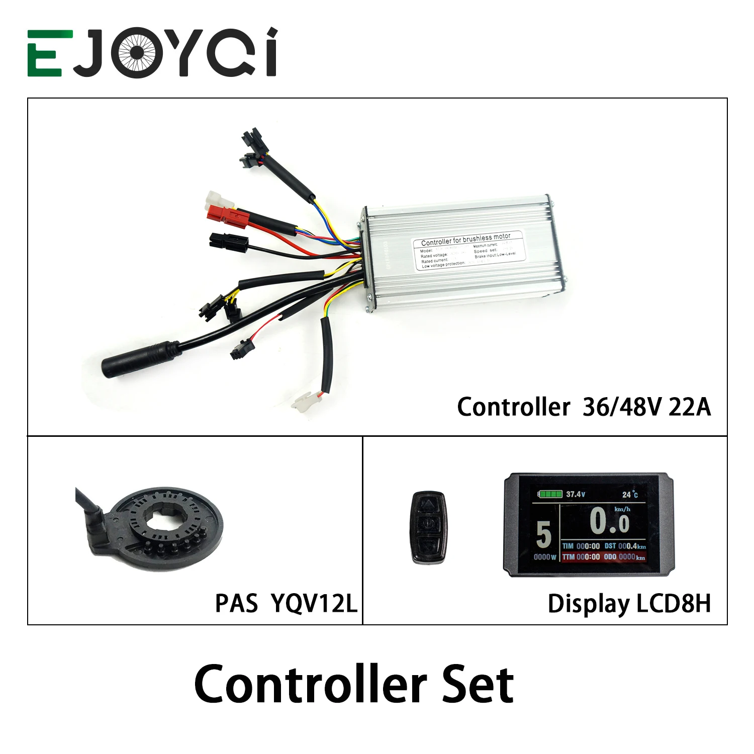 EJOYQI фара для электровелосипеда в контроллер KT 36 В 48 22A 9 MOSFET 500W LCD3 LCD8H Цвет Дисплей