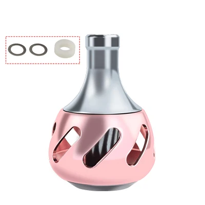 pink EKFan, ручка для рыболовной катушки из алюминиевого сплава, ручки для 800-3000 спиннинга, рыболовные снасти, аксессуары - Цвет: pink