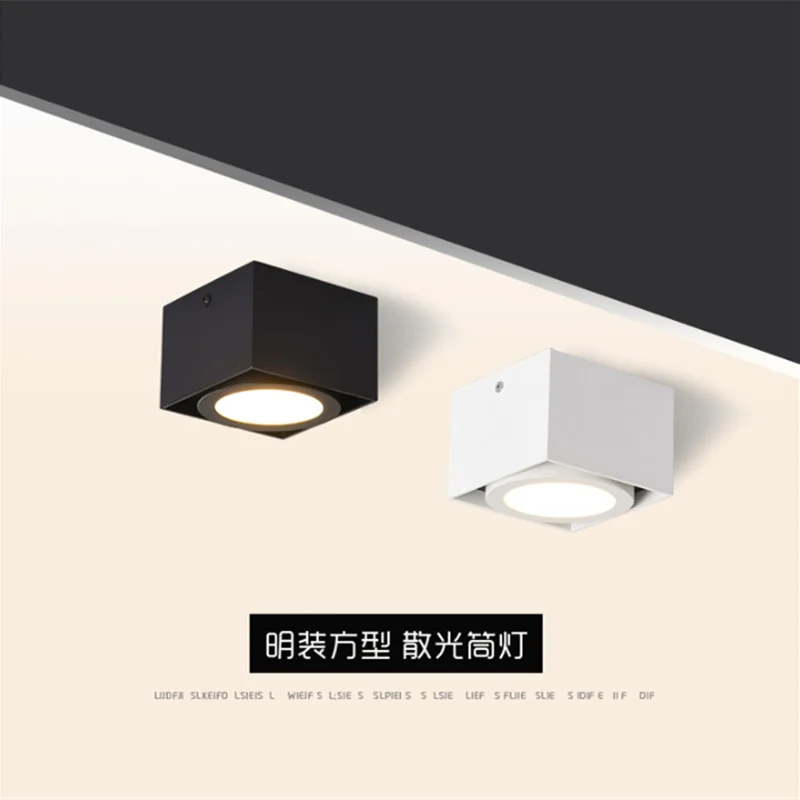 

LEDCreative Home Ceiling Square Downlight Lamp Spotlight Nordic Personalized Non-Main Light Ceiling Decoration