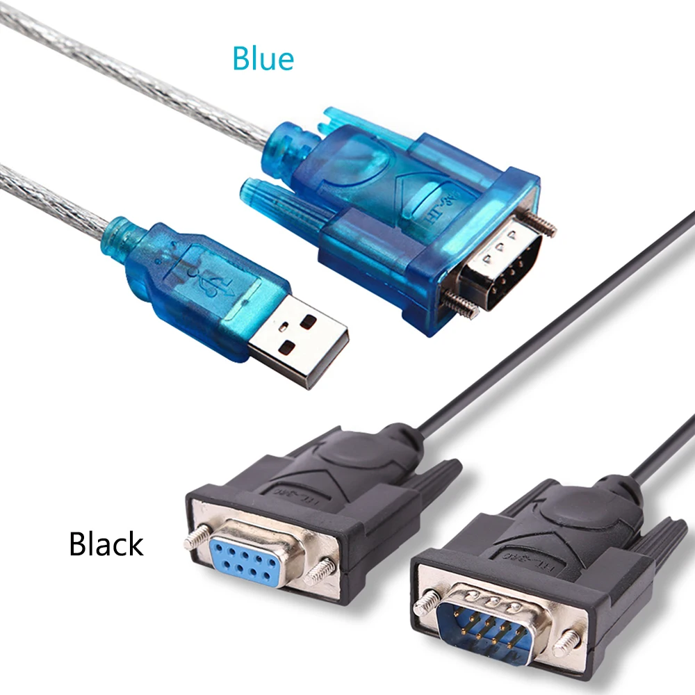 CH340 DB9 9 Pin Male to USB RS232 Serial Converter Adapter Cable For Windows7//8