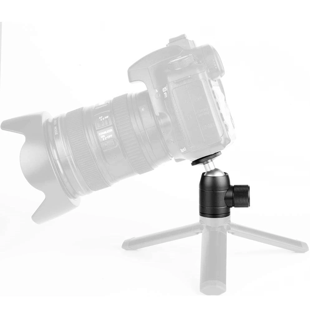 Mini Ball Head 1/4 inch Screw 360 Degree Rotatable Tripod Head LED Light Tripod Monopod Slider Digital Camera Compact DSLR tripod ball head cold shoe ball head camera panoramic head