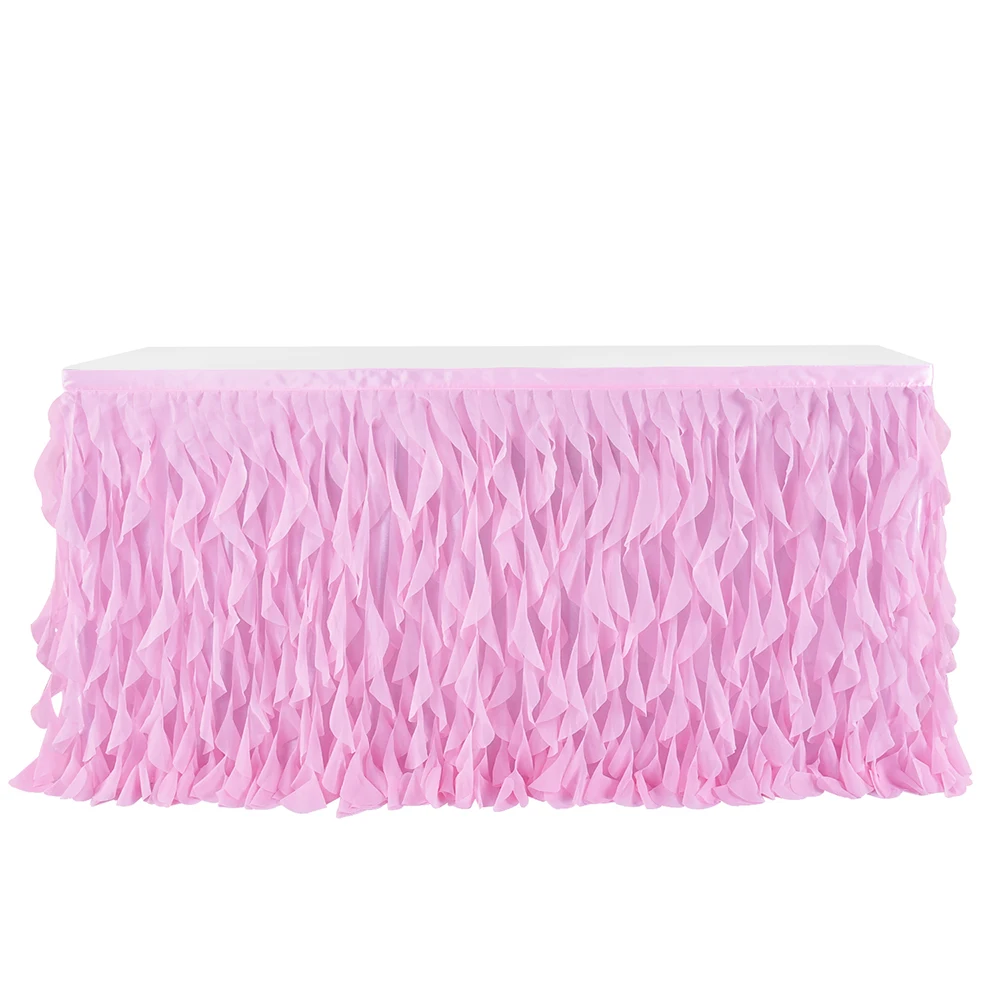 A2 Many Tulle Tutu Table Skirt Tulle Tableware for Wedding Decoration Baby Shower Party Wedding Table Skirting Home Textile - Цвет: A2