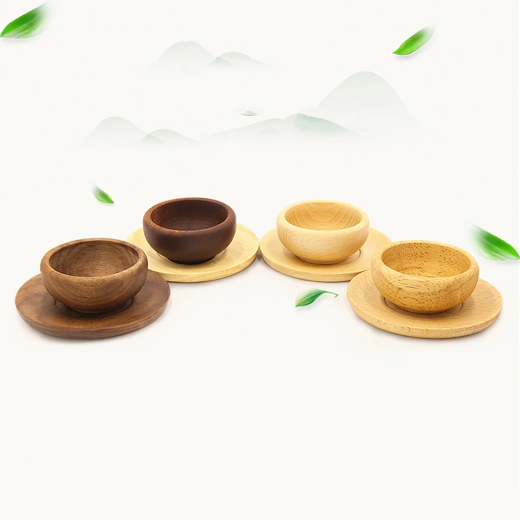 Vintage Drink Coasters Wood Cup Mug Mat Pad Heat Insulation Protects Furniture from Damage for Home Cafe Office