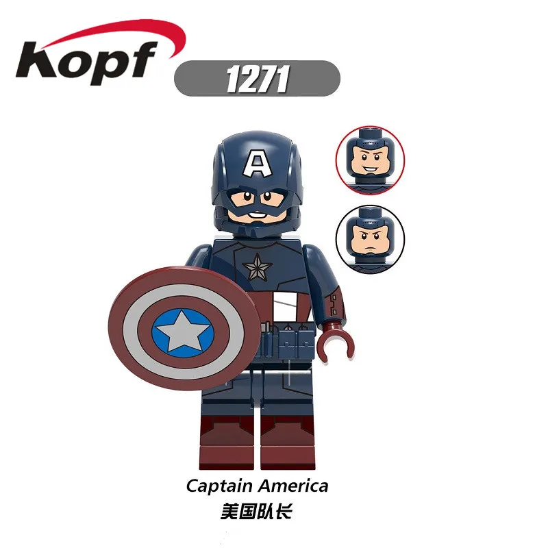 1271 20Pcs No Box 20 шт. строительные блоки Супер Герои Алая ведьма Shuri Gamora Перец капитан американская война машина фигурки для детей игрушки X0263 - Цвет: 1271 20Pcs No Box