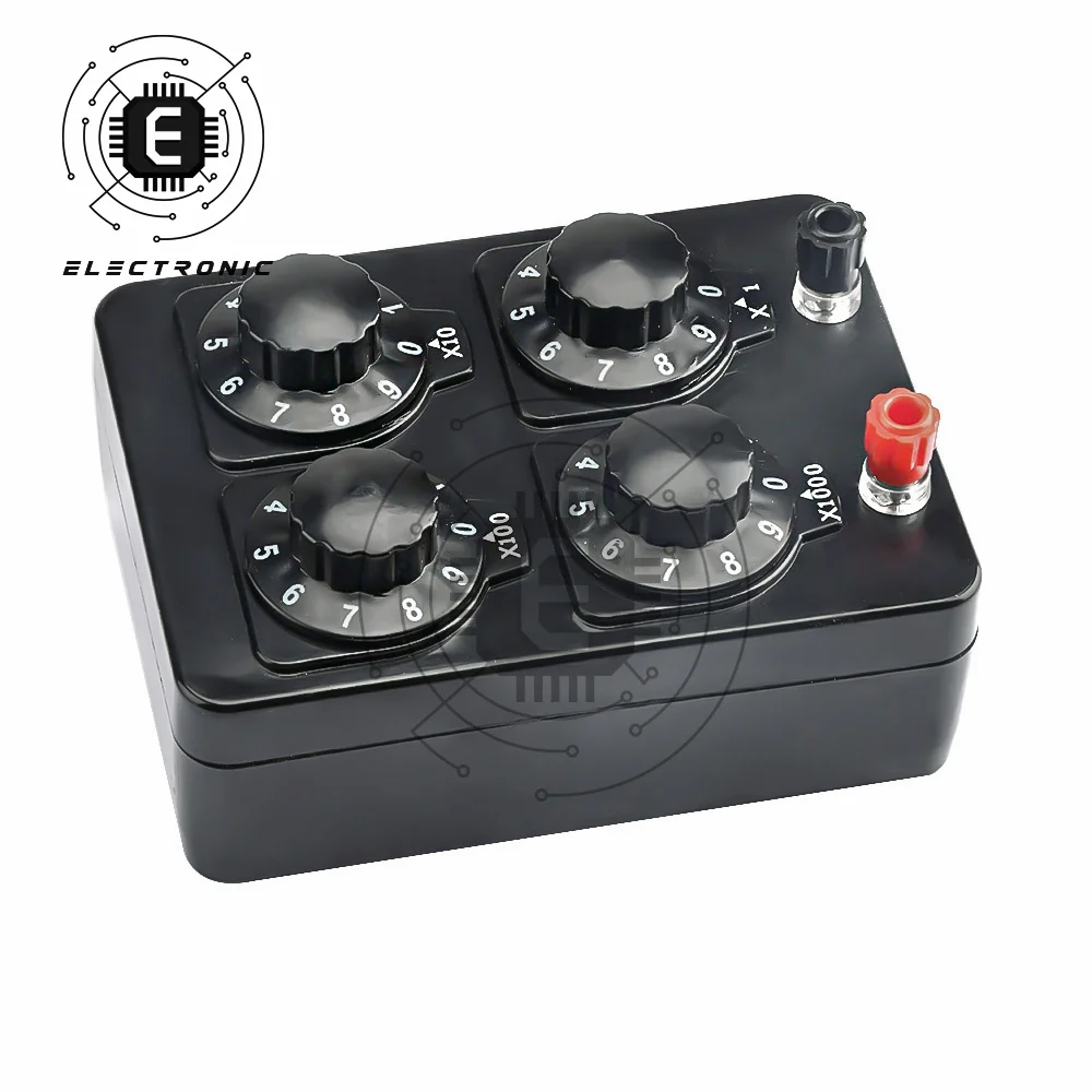 0-9999 Ohm Simple Resistance Box Precision Variable Decade Resistor Teaching Instrument resistance box
