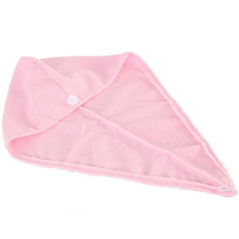 Женское полотенце для ванной, быстрое высыхание, супер впитывающее, быстросохнущее, толстое полотенце из микрофибры, полотенце для волос, сухая шапка, салонное полотенце - Цвет: Pink Towel