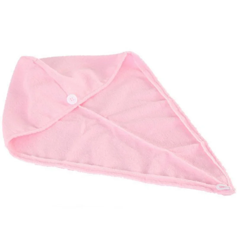Pink Towel Быстрое высыхание волос Полотенце Для Женщин Ванная комната супер абсорбент быстросохнущее толстое полотенце из микрофибры полотенце для волос - Цвет: Pink Towel