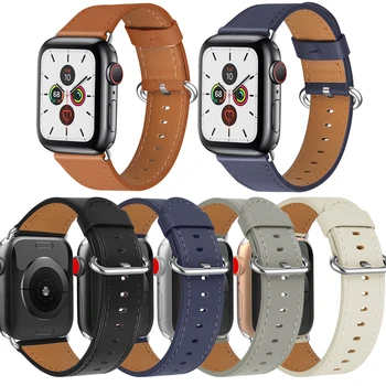 

Easy Install PU Leather Band for iWatch 5 40mm/44mm Sports Watch Bracelet Strap for Apple watch Series 1 2 3 4 42mm/38mm Bands