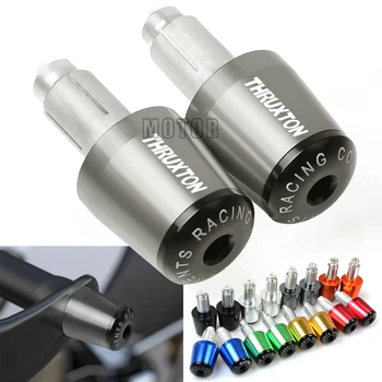 

For Triumph THRUXTON/R 2004-2018 2017 2016 2015 Motorcycle 7/8"22mm Aluminum Handlebar Grips Cap Ends Handle Bar Plugs Cover