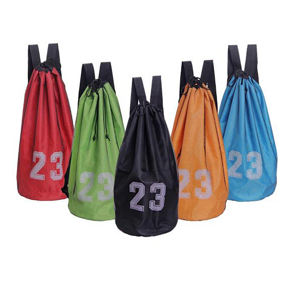 Basketball Bag Drawstring Mash Backpack Fitness Bucket Bag Outdoor Basketball Backpack Sports Equipment Bag