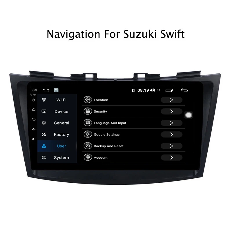 Ectwodvd 9 дюймов Andriod 8,1 автомобильный DVD gps для Suzuki Swift 2010- 4G ram 64G rom CarPlay DSP 4G LTE с wifi