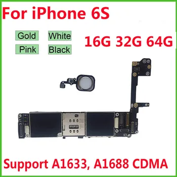 

Unlocked Motherboard for iPhone 6S 4.7'' Free iCloud logic board with Full Chips Mainboard 16GB 32GB 64GB
