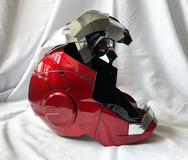 Marvel – casque Iron Man 1:1 Mk5, yeux à commande vocale, avec casque or  clair, modèle électrique, jouets pour adultes, cadeau d'anniversaire -  AliExpress