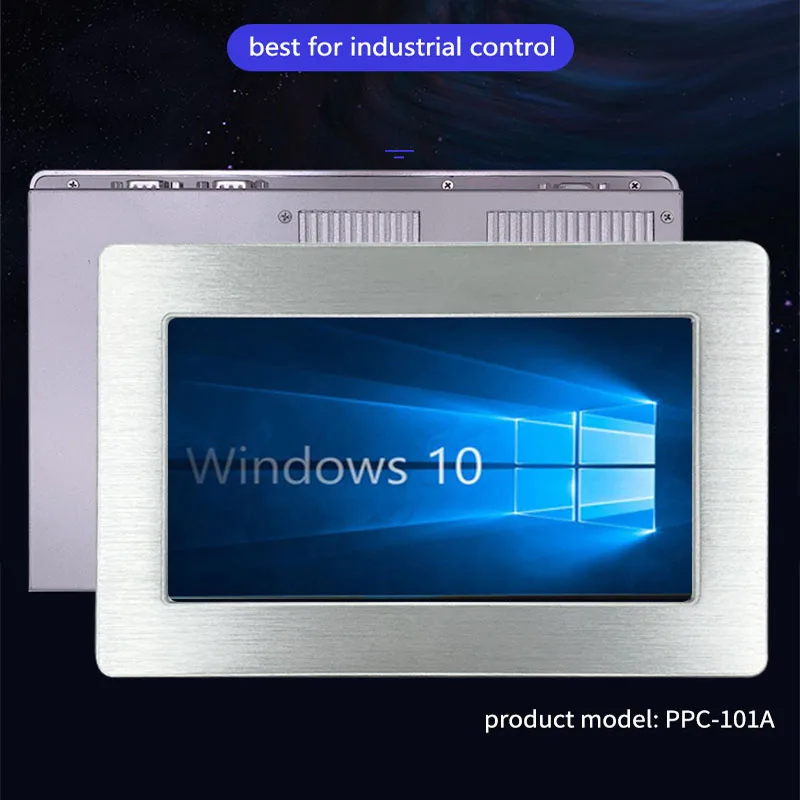 

10.1" Industrial Touch Screen Panel Computer 128Gb 256GB SSD Dual LAN 2 USB COM RS232 All In One PC