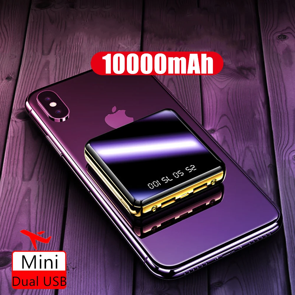 Мини 10000 мАч Зарядное устройство для мобильного телефона iphone 6 7 6 6s 8 plus 11 pro X XS max XR PoverBank внешний аккумулятор