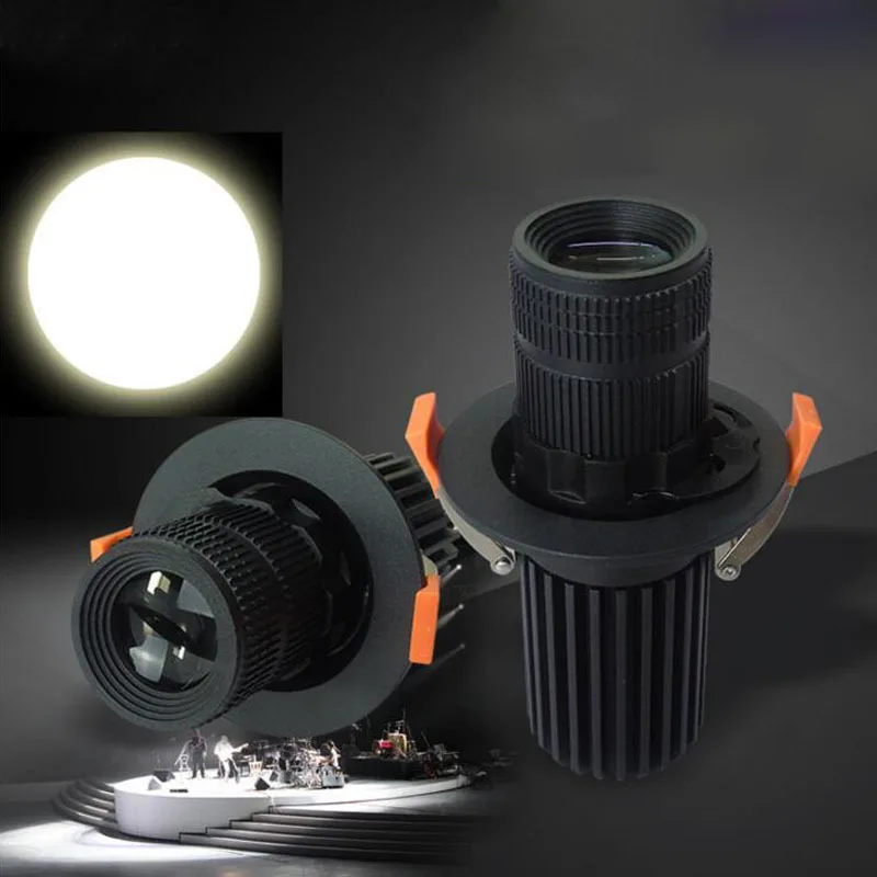 

10pcs/lot Adjustable Head 7W10W15W Cob New Embeded Downlights AC110V-220V Led Wall Washer Spot Light For KTV Bar, Clothing Store