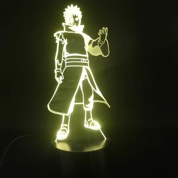 

3D Lamp Naruto Uchiha Obito Anime Manga Battery Powered Color Changing with Remote Atmosphere Usb Lampara Led Night Light Lamp