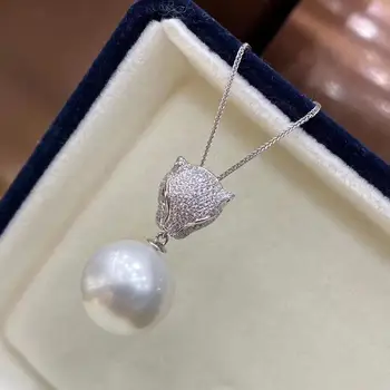 

DIY Women 925 Sterling Silver Pendant Setting Mounting Findings Jewelry Base for Crystals Agate Pearls Corals Jade Stones Beads