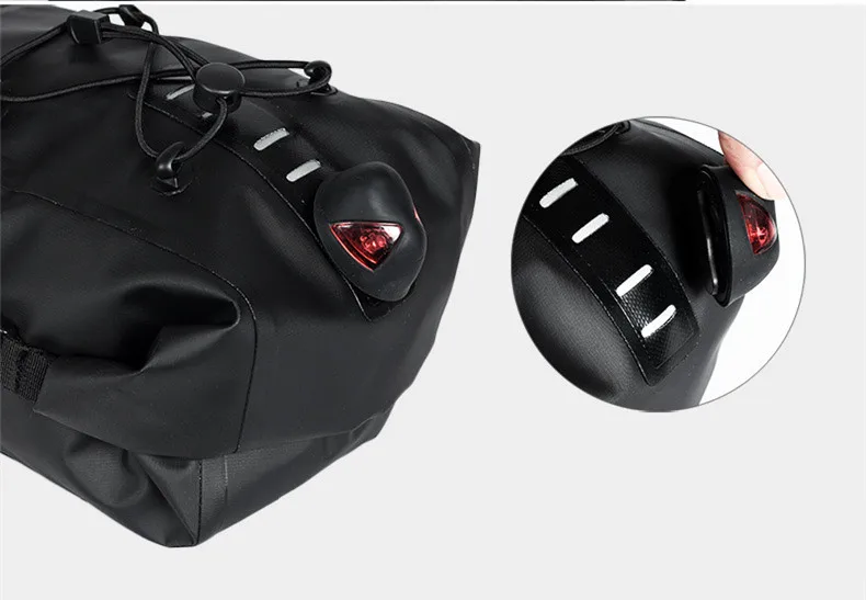 RHINOWALK Waterproof Mountain Bicycle Saddle Bag 10L Big Long Bike Pannier Rear Seat Mudguard Fender Bag Bicycle Accessories (22)