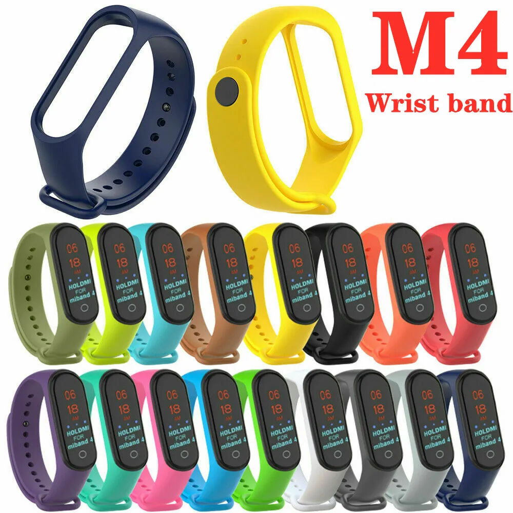 

Durable Watch Silicone Wrist Strap for Xiaomi Mi Band 4 Xiomi Miband 4 Xaomi M4 band4 Bracelet Accessories on My Mi Band 4 Strap