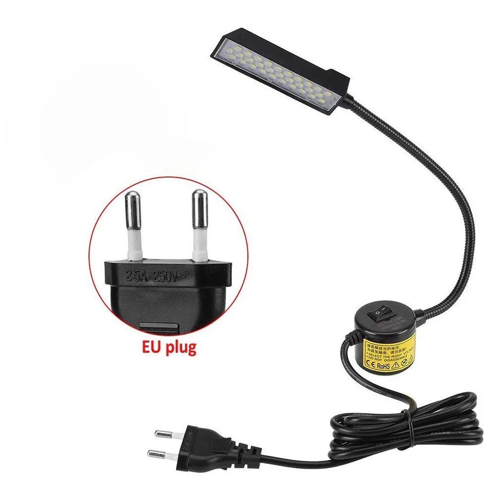 AC110-265V EU Plug 15/30 светодиодный светильник для швейной машины, светильник AC110-265V, светодиодный светильник, аксессуары для швейной машины, Прямая поставка - Цвет: AC110-265V EU Plug
