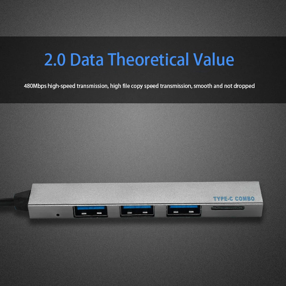 Type C HUB 4 USB-C to USB 3.0 ports 480M Splitter Converter OTG Adapter Cable for Macbook Pro iMac PC Laptop Notebook Accessory