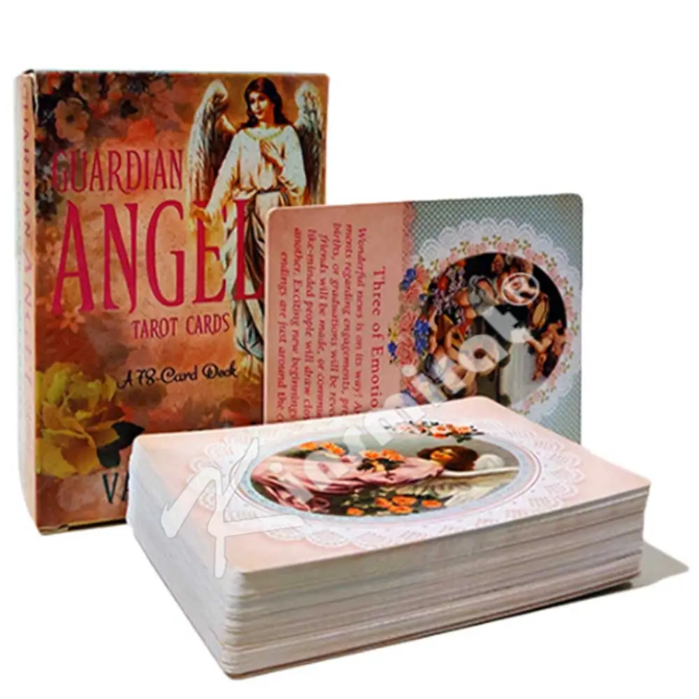 Guardian Angel Карты с ангелом-хранителем Таро для чтения Фэйт Романтика ангелы оракул Волшебная карта для личной семьи вечерние настольные игры 78 карт - Цвет: Guardian Angel