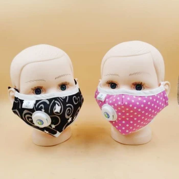 

Children Mask With Breath Design Replaceable Filter Anti Dust Mouth Mask PM2.5 Respirator Kids Face Masks in stock GY
