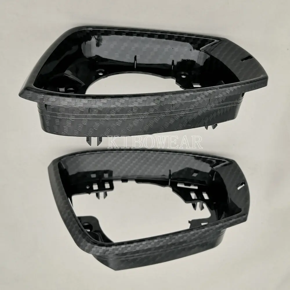 Боковое зеркало рамки отделка для Защитные чехлы для сидений, сшитые специально для Volkswagen Polo 6R 6C(карбон) 2010 2011 2012 2013 Замена