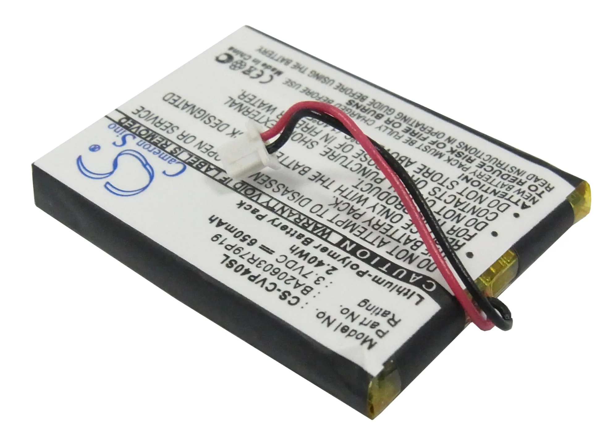 Аккумулятор Cameron Sino 650mAh Для креативного DAP-FL0040 V Plus Zen V, BA20603R79919