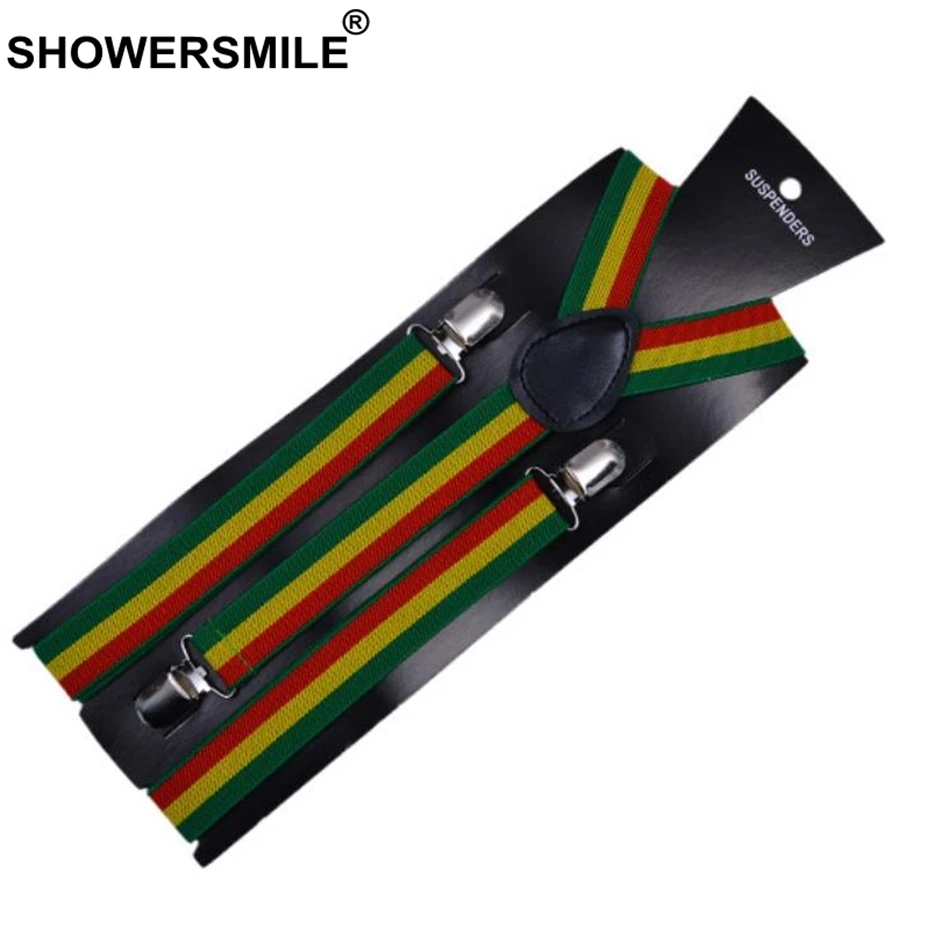 SHOWERSMILE подтяжки Радужная Женская Рубашка в полоску цвета радуги разноцветные