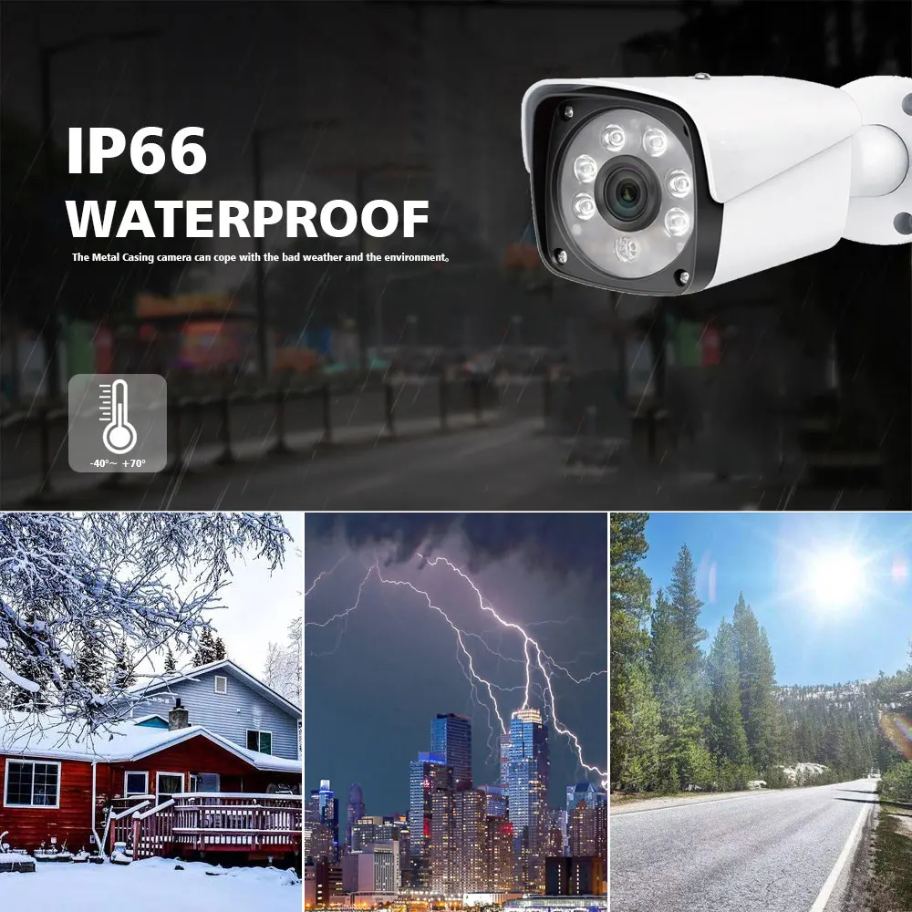 5MP POE 8CH комплект видеонаблюдения 16CH NVR Сигнализация Движения наружная ip-камера POE H.265 NVR 8CH камера безопасности Система 5.0MP HDD