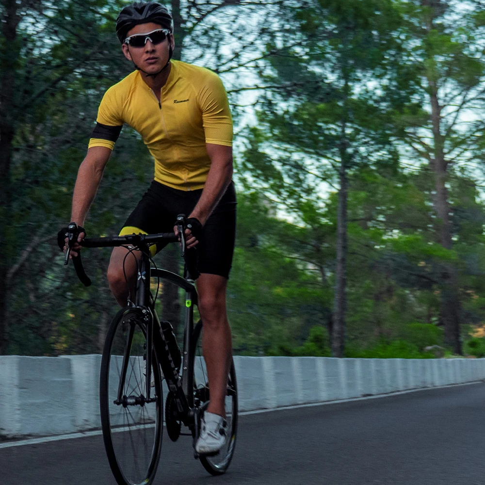 Racmmer Cycling Jersey Men Training Bike Clothing Quick-Dry Racing MTB Bicycle Clothes Uniform Lightweight Cycling Clothing