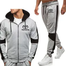 Толстовки для мужчин Тойота автомобиля с логотипом напечатаны новые модные повседневные Харадзюку С Капюшоном Флисовая теплая куртка на
