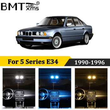 

BMTxms 16Pcs Canbus led Car Interior Lights Kit For BMW 5 Series E34 M5 518i 525i 530i LED Interior Map Trunk Door Light