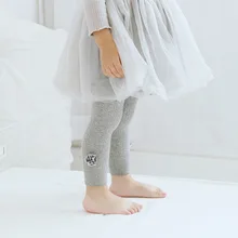 0-24m Baby Girl&Boy Leggings Kids Cotton Dobby Solide Color Regular Mid Elasic Waist Cute Pants