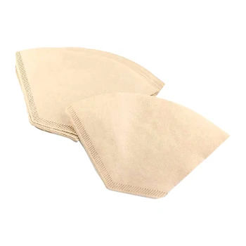 

500 Pcs Size 2 Coffee Filter Papers Disposable Unbleached Coffee Papers Suitable for Coffee Machines and Coffee Cones