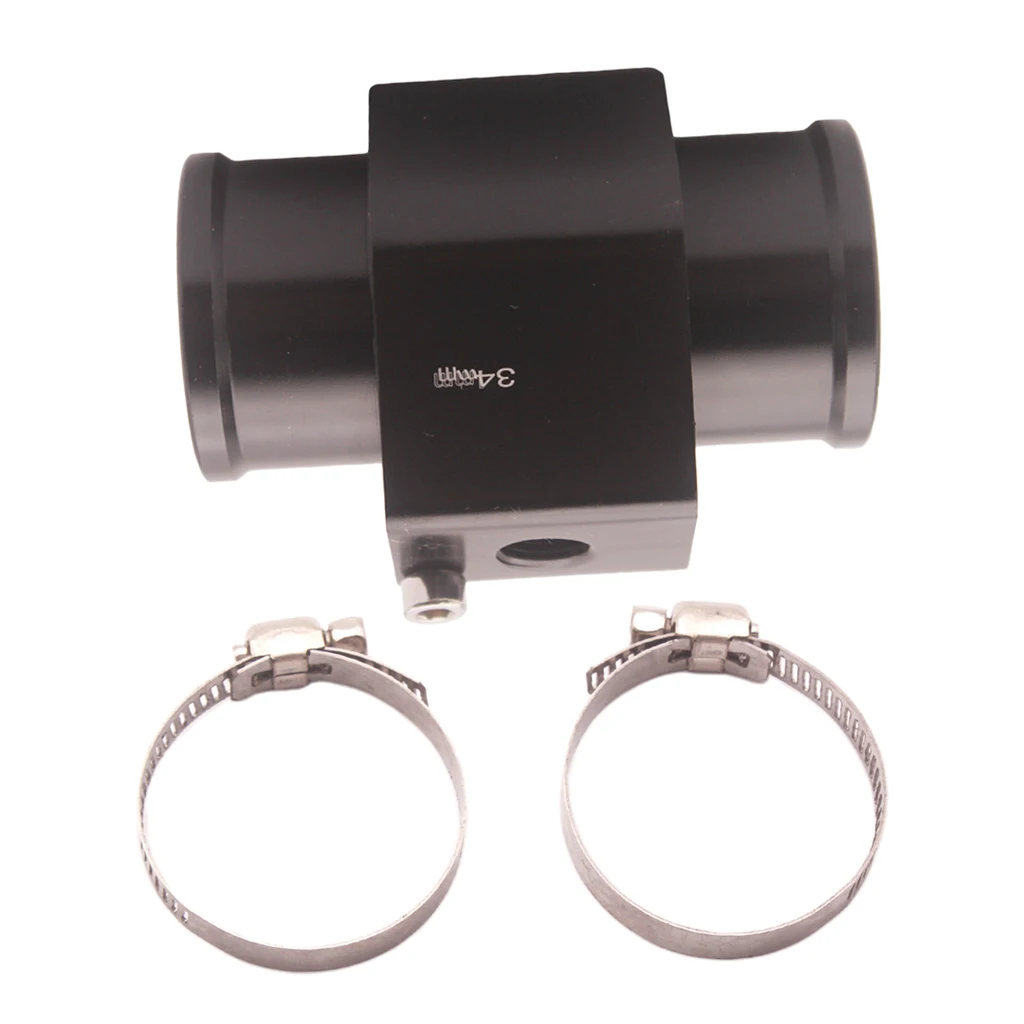 34mm Universal Metal Auto Car Water Temperature Pipe With Hose Clamps