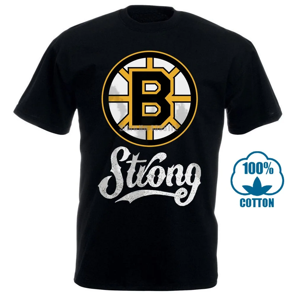 Новая Черная футболка Boston B Strong Marathoner Tribute Hockeyer Bruins Размеры S 3Xl 011454