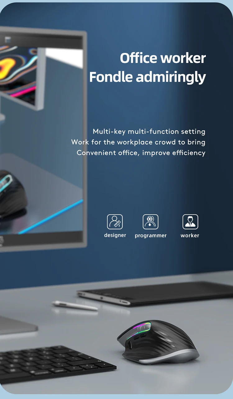 silencioso ergonômico computador 5 velocidade dpi para