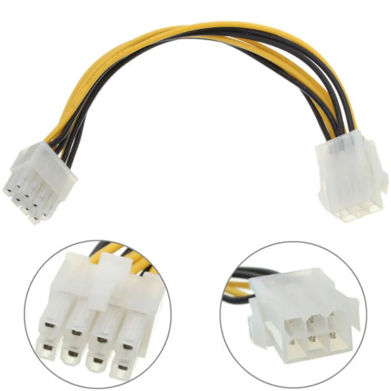 

6 To 8 Pin PCI Express Power Converter Cable Cord Connector For CPU Video Card