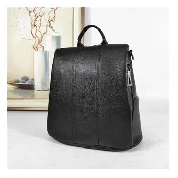 

2020 new fashion Genuine leather Luxury backpack school teenagers girls travel bookbag purse bagpack women Genuine leather