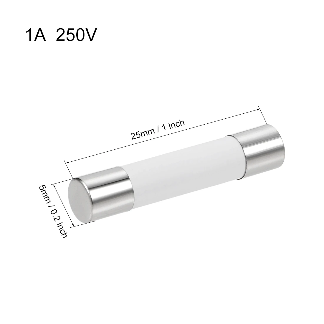 Uxcell автомобильный Картридж Предохранители 250V 5x25mm быстрая замена для автомобиля стерео аудио сигнализация усилитель керамический