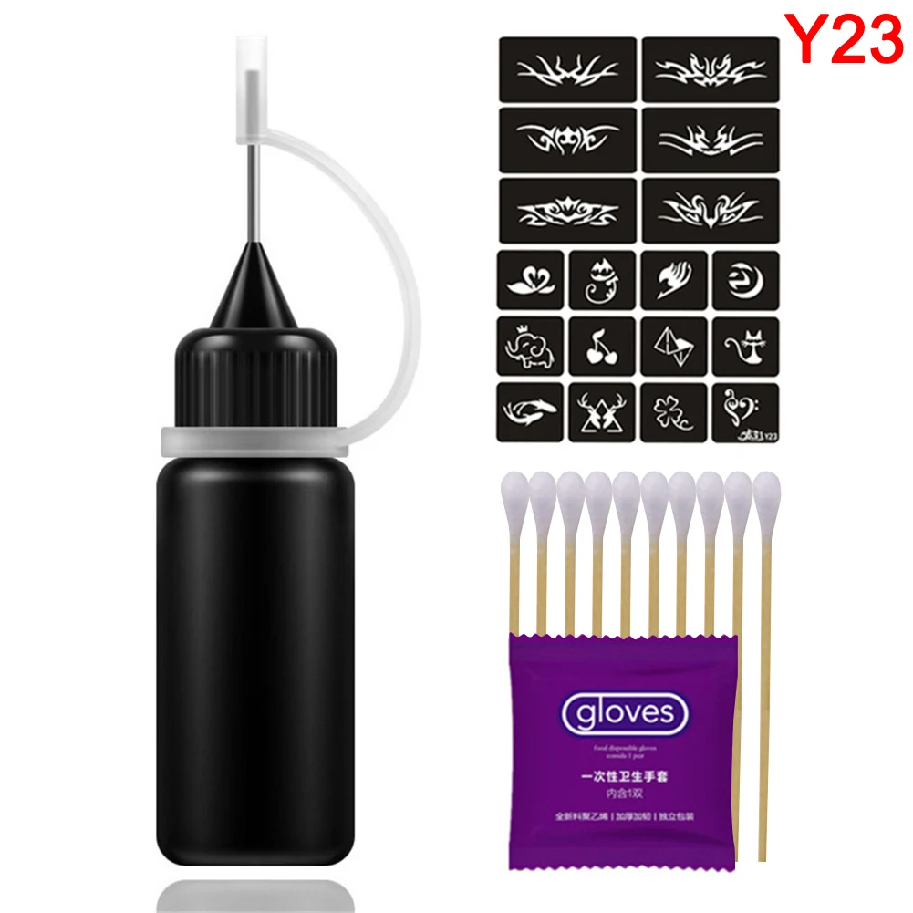 Wholesale 10ml Black Temporary Tattoo Ink Kit Body Art Painting Tools Natural Long Lasting M3 | Красота и здоровье