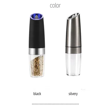 

Battery-driven stainless steel gravity sensing automatic grinder with blue LED working indicator.