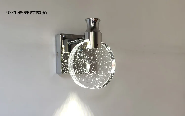 Простая атмосфера креативная спальня гостиная хрустальная настенная лампа для ванной комнаты лампа шкафа с зеркалом Косметическая декоративная лампа