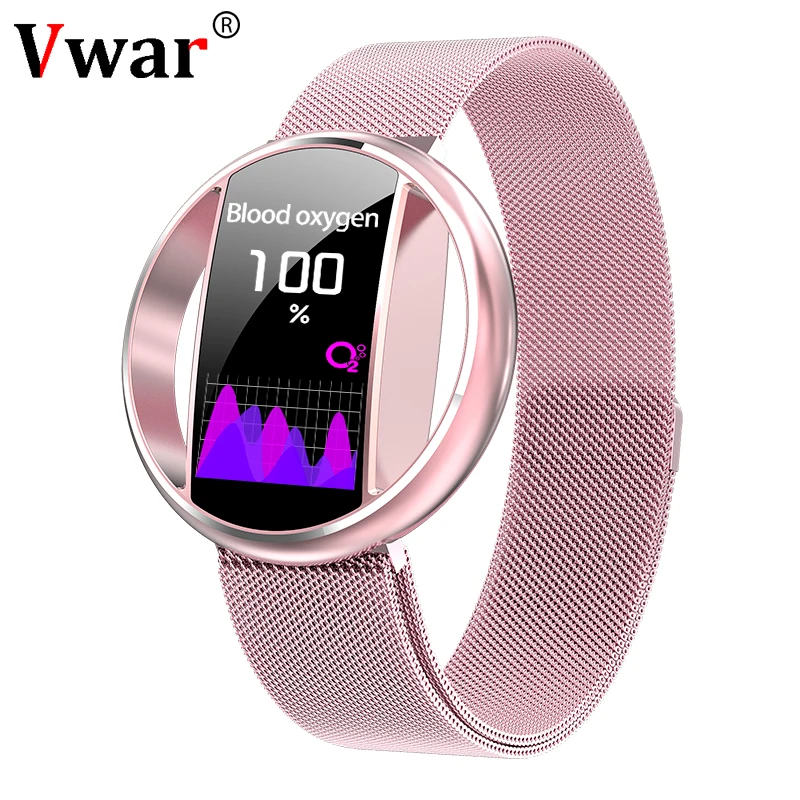

Vwar E99 Women Smart Watch Bluetooth Sports Fitness Bracelet Heart Rate Blood Pressure Monitor IP67 Waterproof Men Smartwatch