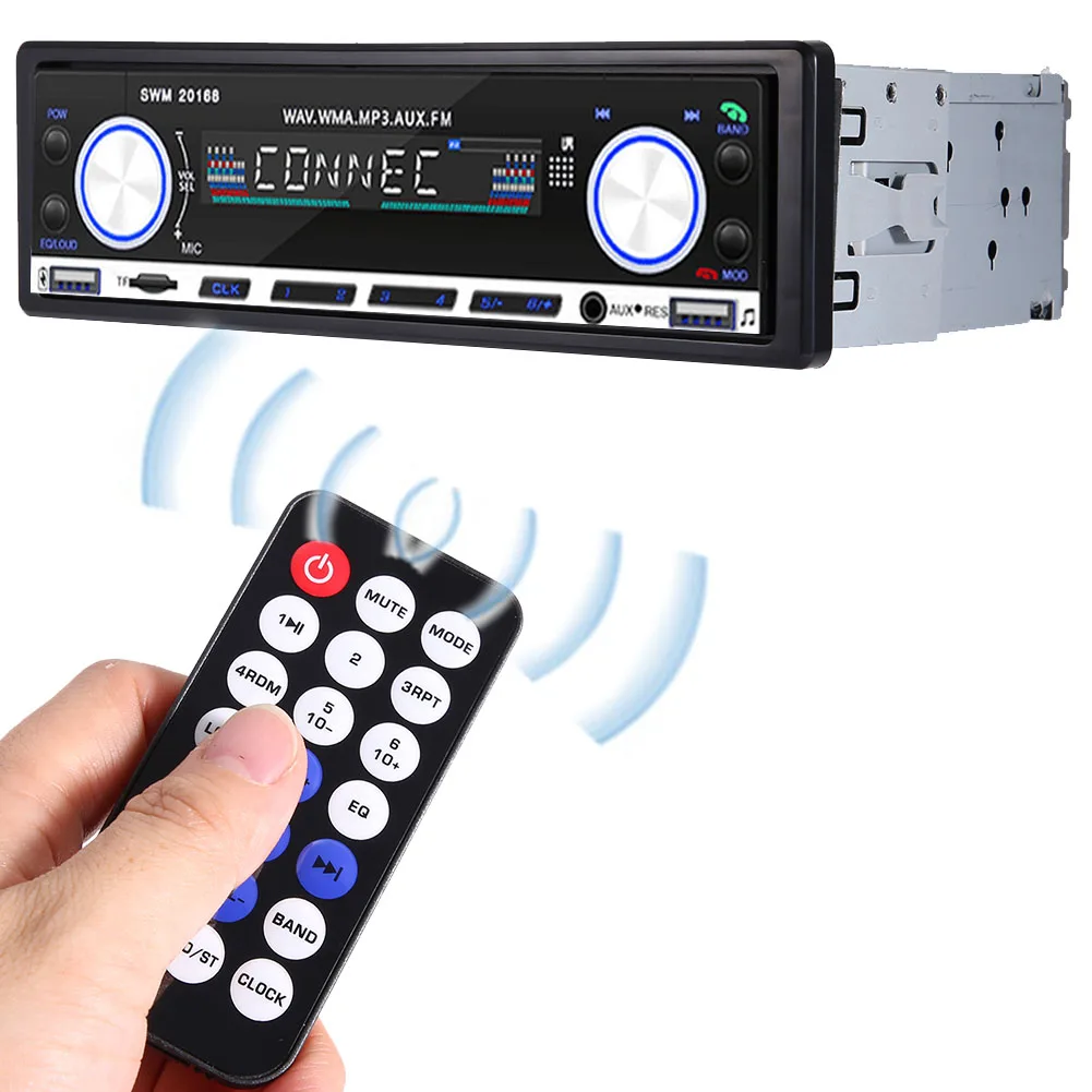 1 din Car MP3 Multimedia Player Car Stereo Radio FM Receiver Aux Input SD USB 12V In-dash Bluetooth Auto Radio